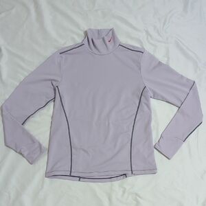 Nike Pro Dri-Fit Mock-Neck Long-Sleeve Top, Color Purple Size L (Kids)
